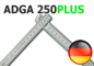 Preview: Meterstab bedruck ADGA 250Rechter_Winkel_Mit Gradanzeige