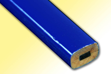 Zimmermannsbleistift 250 x 10mm, blau, incl. Druck