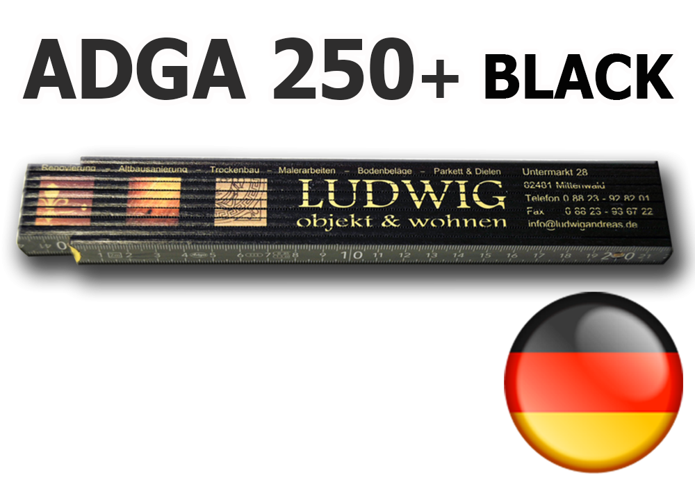 Zollstock mit Metallnieten