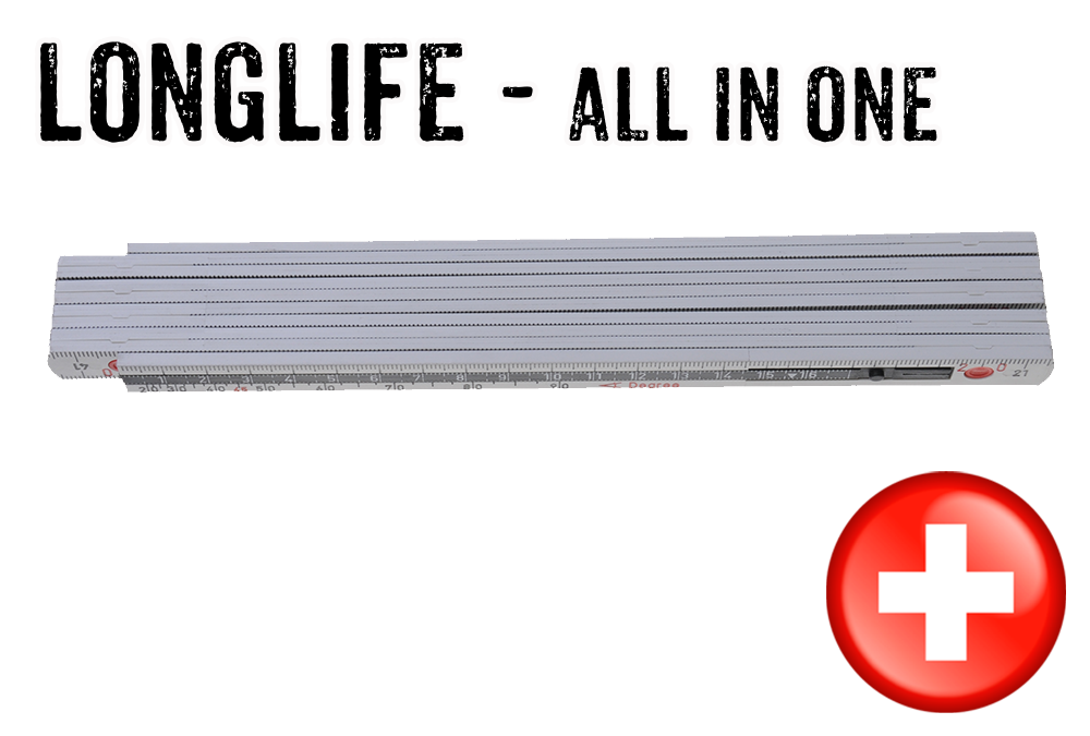 Longlife All in one weiss Längsansicht