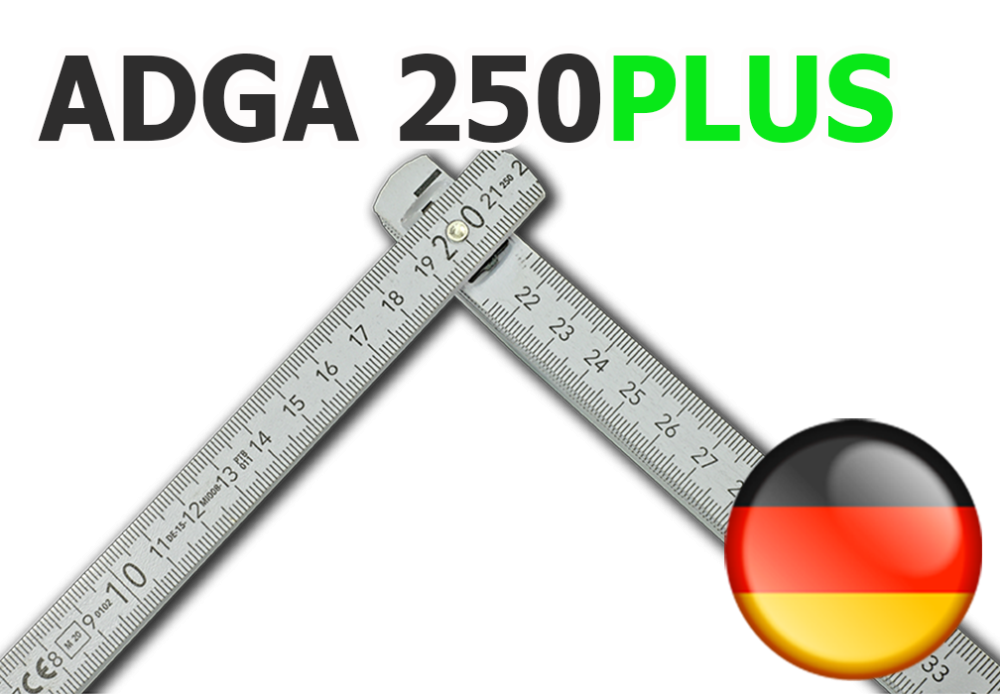 Meterstab bedruck ADGA 250Rechter_Winkel_Mit Gradanzeige