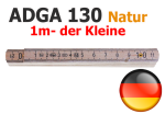 Mobile Preview: ADGA 130 natur Zollstock  - Längsansicht