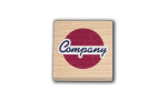 Mobile Preview: Natur Holzmagnet "Quadrat" incl. Ihrem Logo