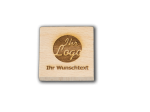 Mobile Preview: Natur Holzmagnet "Quadrat" incl. Ihrem Logo