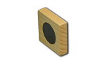 Mobile Preview: Natur Holzmagnet "Quadrat" incl. Ihrem Logo